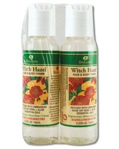 Witch Hazel Toner Geranium Rose Hip 2.25 oz Duo Pack